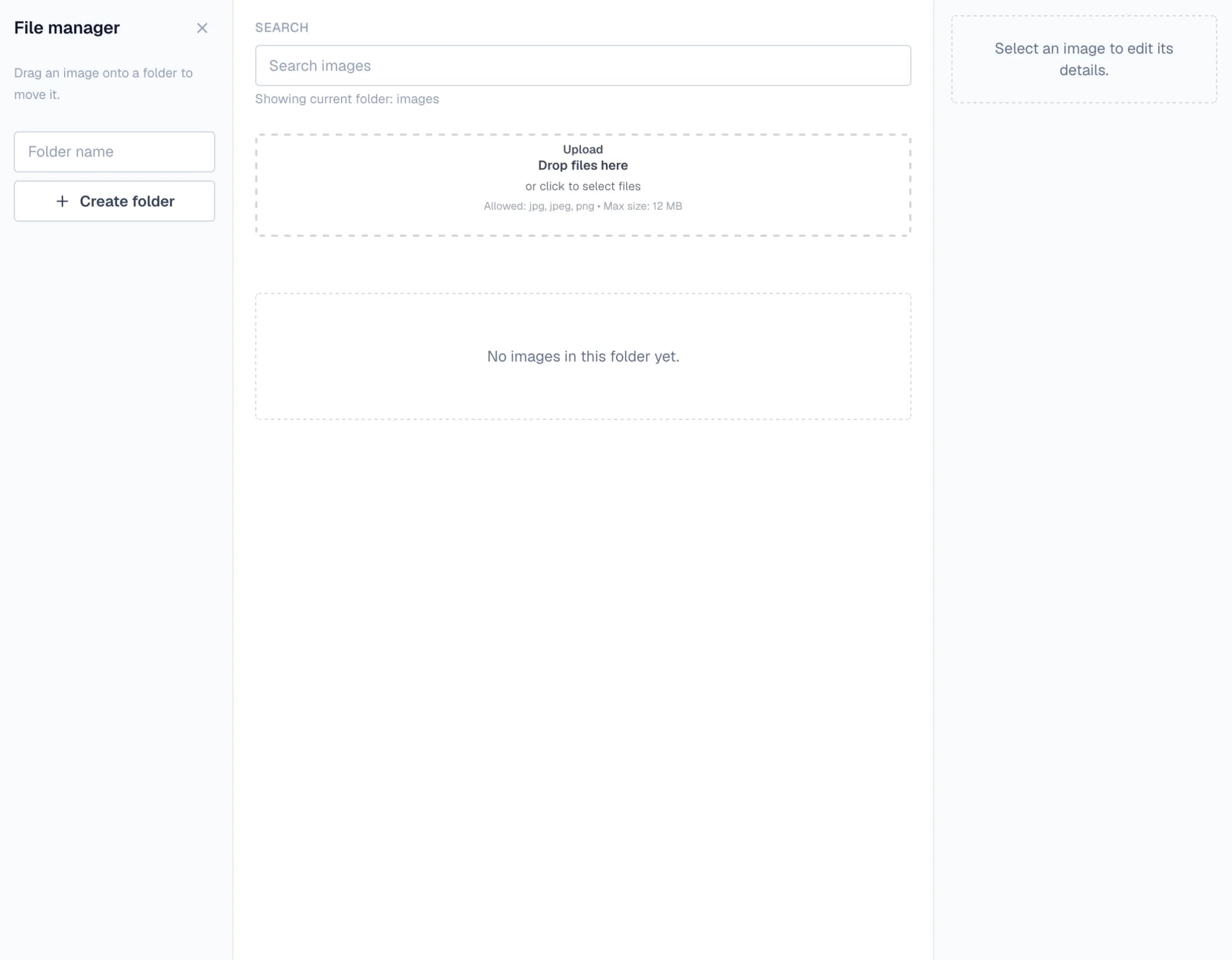Manage project images instead of external file references in the Windblocks builder